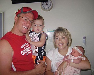 On Aug. 13 baby girl Makenna Wymer was welcomed into the world by her parents, Matt and Jessica Wymer, and her big brother, Matthew, all of New Middletown.