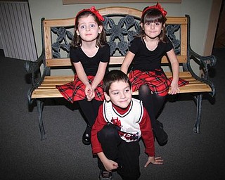 Triplets Lily, Carli and Patrick Vari-Coppola of Lowellville celebrated their 5th birthday on Nov. 5 at the Children's Center for Science and Technology in Youngstown.