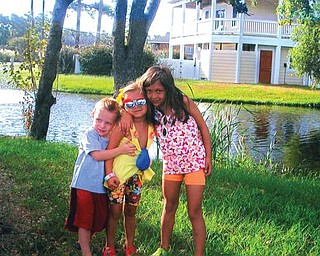 From left, Sam Galich, of Hudson, and Tirli and Siena Abercrombie, of Pittsburgh, had a chance to go to the Outer Banks this summer. The picture was taken by their grandmother, Aggie Van Brocklin of Poland.