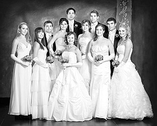 Special to The Vindicator
PRESENTED: Participants in the Junior League of Youngstown’s 2009 Angel Ball are, front row from left, Emma Welsch Rumberg, Dorie Anna Chevlen, Gia Marie Velasquez, Britta Ilene Carson and Emilee Caitrin Croutch. Second row, from left, are Gavin C. Trebilcock, Alexandra L. Montalto, Tamara Kate Chevlen and Ryan Thomas Sankovic. In the third row are Nicholas Samuel Hunter and Garrett L. Trebilcock.