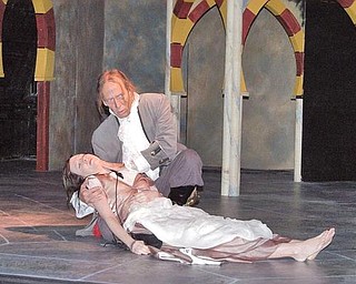 Alyssa Connelly stars as Viola, and John Timmins stars as the Captain who make it to shore just after a shipwreck in Shakespeare's comedy “Twelfth Night.”