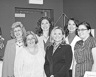 Special to The Vindicator
ON A MISSION: Assuming leadership roles in Youngstown Business and Professional Women’s Club and continuing the club’s mission of achieving equity for all women in the workplace, are, from left, Judy Kovalan, corresponding secretary; Marianne Barron, treasurer; Tracie Schmidt, vice president; Traci Miller, president; Megan Phillips, president-elect; and Karen Raghanti, recording secretary. 
