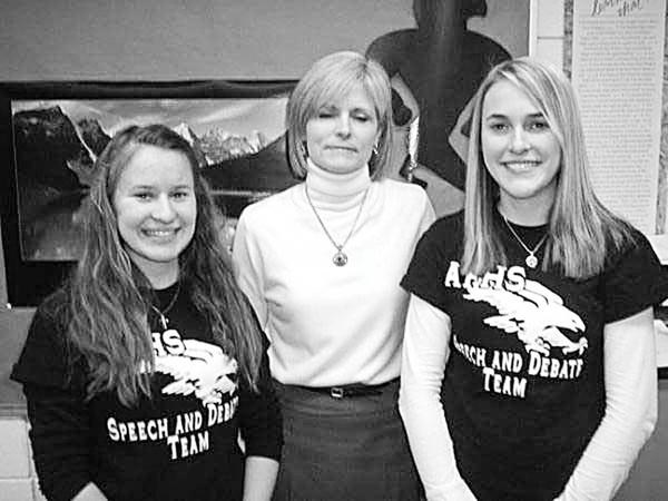 Special to The Vindicator
HONORABLE: Representing the Fitch Interact Club at the annual Rotary Young Leadership conference will be Sammi Devenport, left, and Mandy Schneider, right. In the center is adviser Tina Kubacki. Austintown Rotary sponsors the club. Both club members are juniors at Fitch and were chosen for this award by Interact advisers Kubacki and Gary Reel. The event will draw more than 80 young leaders to the Avalon Inn in Warren on Feb.26-28, to participate in activities and hear speakers to inspire them. Salem Rotary Club is the facilitator of the three-day conference, with help from other Rotary Clubs and area resources.