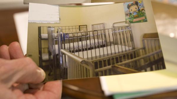 A photo of the beds of the Little Children of Jesus Orphanage in Lizon, Haiti. 