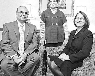 AFFAIRS OF THE HEART: Their dedication to combating cardiovascular disease and to pediatric research is shared by, above from left, Dr. Atef S. Labib, the recipient of the American Heart Associations’s 2010 Cardiac Service Award; Julie Nohra Schiavone, recipient of the Heart of the Community Award; and Dr. Cathy Mastropietro, chair of the American Heart Association’s 2010 Heart Ball.