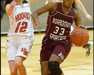 The Vindicator/Geoffrey Hauschild.during the first quarter of a game at Hoover High School on Saturday afternoon.