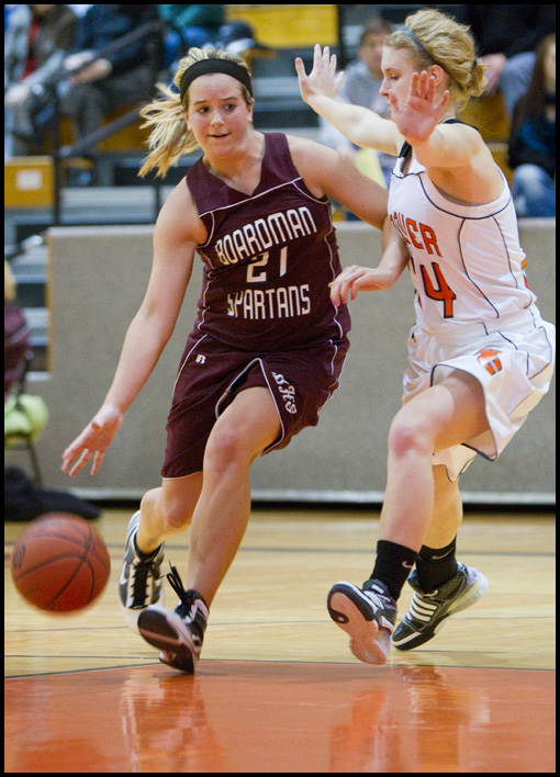 The Vindicator/Geoffrey Hauschild.during the third quarter of a game at Hoover High School on Saturday afternoon.