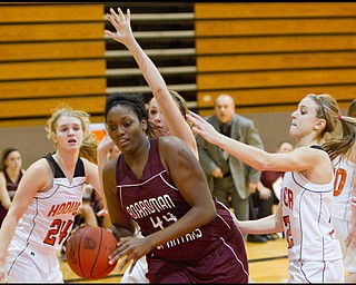 The Vindicator/Geoffrey Hauschild.during the fourth quarter of a game at Hoover High School on Saturday afternoon.