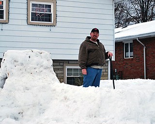 JOB WELL DONE: Sam Brunton of Mineral Ridge shows off his masterpiece..