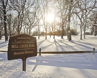 The Vindicator/Lisa-Ann Ishihara--- Mill Creek Park entrance at Wick Recreation Area .