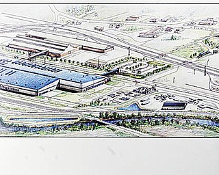 NEW FACILITY: Construction on V&M Star Steel’s $650 million expansion will start next month, company officials said. The blue section of the drawing is the addition location.
