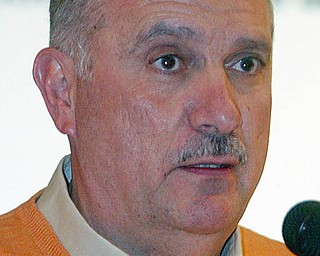Jim Graham of UAW 1112 speaks at the March of Dimes event Tuesday at Antones Banquet Center in Boardman.