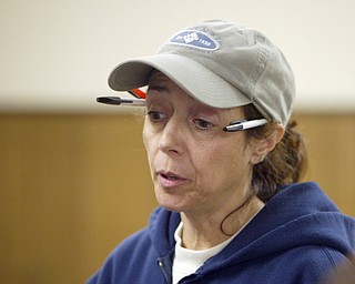 Debbie Agostinelli, shelter director for the Animal Welfare League, tells about some of the things she found when they raided the Gustavus Township home where more than 100 dogs were found.