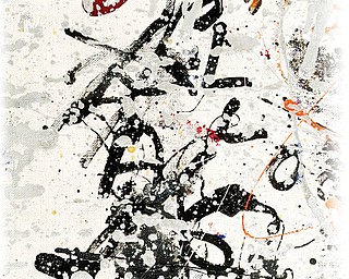 Jackson Pollock's painting “Silver and Black”