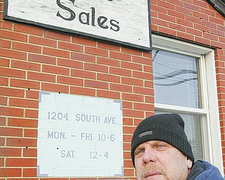 At Denny’s Auto Sales, 1204 South Ave., protecting the inventory is essential to staying in business in the neighborhood. Bob Kover is one of the salesmen at the dealership.