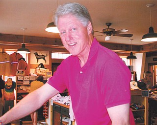 Mary Moody of Youngstown sent this picture of President Bill Clinton, which she took at Black Dog Restaurant on Martha’s Vineyard.