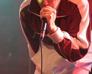 Nick Miller, 31, of Youngstown, a member of the band Foursquare Junkies, performs Friday, Feb. 26, 2010, at Barley's.