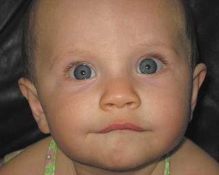 This is a photo that Cindy Perry of Lowellville took of her granddaughter, Isabella LaMont, 7 months old. She is the daughter of Keith and Ronda (Perry) LaMont of Parma Heights..