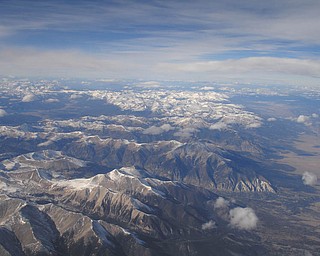 Teri Cecil sent this view over the mountains outside of Las Vagas..