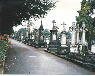 Sally Waters took this picture in August 1995 in a cemetery outside of Dublin, Ireland..