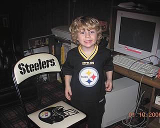 Gayle Yeager took this picture of her grandson, Jeremy Lodwick of Youngstown, in 2006 to be entered in the Regis and Kelly Beautiful Baby Contest..