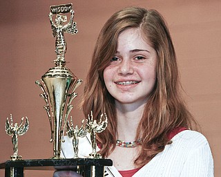 ROBERT K. YOSAY | THE VINDICATOR..And the winners are - Second Place - Willow Creek Learning Center - Lauren Ann Ritz - Champion -in the 2010 -77th Vindicator Spelling Bee was held at the Chestnut Room at Kilcawley Center at YSU - 30-