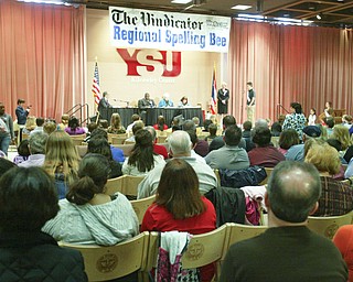 ROBERT K. YOSAY | THE VINDICATOR..the 2010 -77th Vindicator Spelling Bee was held at the Chestnut Room at Kilcawley Center at YSU - 30-