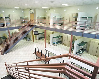 A prisoner housing unit is empty at the county’s minimum-security misdemeanor jail in downtown Youngstown. Mahoning County Sheriff Randall A. Wellington proposes to close that jail as an overnight facility.  The closing results from revenue projections for 2010 that fall far short of projections. The sheriff’s department is expected to lose between $4 million and $5.7 million this year.
