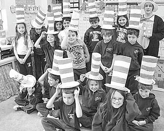 The Vindicator

The birthday of Dr. Seuss, who was born in 1904 in Springfield, Mass., was celebrated on March 3 by the children in Mellony Leonard’s second grade class at St. Patrick School in Hubbard. Taking a cue from one of the author’s best-loved books, the young pupils wore the “Cat in the Hat” hats they made for the occasion. They also participated in a variety of activities and listened as the story of “The Cat in the Hat” was read by their teacher.