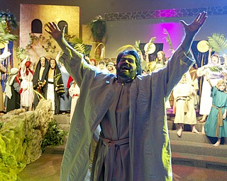 William D. Lewis|The Vindicator Jesus, portrayed by Bob Little of McDonald during Passion Play at Highway Tabernacle in Austintown.