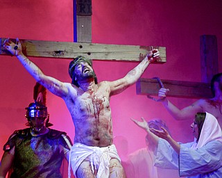 William D. Lewis|The Vindicator Jesus, portrayed by Bob Little of McDonald during Passion Play at Highway Tabernacle in Austintown.