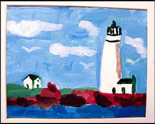 ROBERT K. YOSAY | THE VINDICATOR..Janet Friesen.The Picasso Corner as resident artists display their work with instructor Suzanne Gray - Residents of Ashley Circle at Briarfield in Austintown paint with instruction from Suzanne Gray. Now they have a little gallery, called PicassoÕs Corner, at the facility, to display their work.-30-.