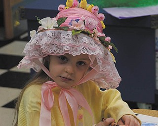 ItÕs Gioia Mavar of Canfield donning her Easter bonnet..