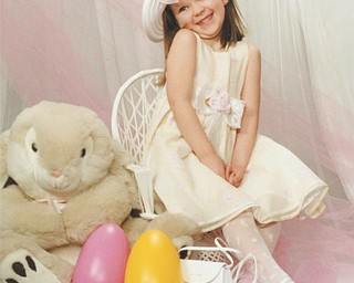 All dressed up for Easter is Kaitlyn Sahli, daughter of Doreen and Dan Sahli of Canfield and great-granddaughter of Berylene Goodwin of Campbell.