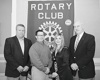 MARK STAHL | The Vindicator
Anticipating the excitement that will be generated as raffle tickets are drawn for outstanding prizes at the Rotary Club of Youngstown’s fundraiser on April 30, are, from left, Eric Gaspary, committee member; Paul Garchar who won the Early Bird Drawing on March 17; Debbie Esbenshade, event chairperson; and Bill Petro, committee member .