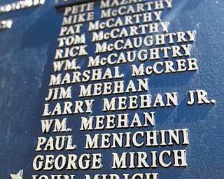 Lowellville American Legion Post 247 had Falcon Foundry, Lowellville, make a new plaque to memorialize John Mirich, who was left out of the original plaque.