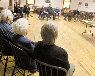 James Harding of Edinburg, Pa., teaches a gardening class at the Mahoning Valley Grange on Skyhill Road in Edinburg.