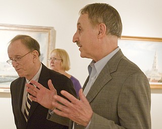 LISA-ANN ISHIHARA | THE VINDICATOR ..Butler Director Dr. Lou Zona introduces Artist John Stobart to talk about his work exhibited in The Grandeur of America's Age of Sail at The Butler Institute of American Art, Sunday, May 2, 2010