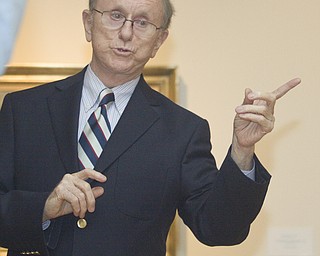 LISA-ANN ISHIHARA | THE VINDICATOR ..Artist John Stobart talks about his paintings during his exhibit, The Grandeur of America's Age of Sail at The Butler Institute of American Art, Sunday, May 2, 2010