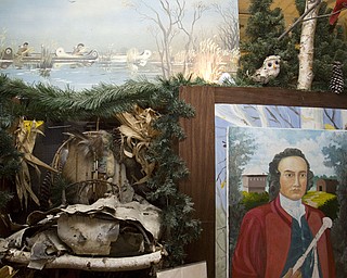 LISA-ANN ISHIHARA | THE VINDICATOR..A quote from Sir William Johnson "I have daily to combat with thousands, who, by their avarice, cruelty or indiscretion, are constantly counteracting all judicious measures with the Indians; but I shall still persevere." hangs alongside a portrait painted by Joseph Donnelly.