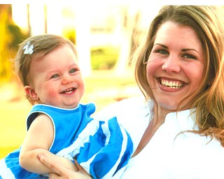 Rachel Camuso of Canfield and her daughter, Eva Rose Camuso.