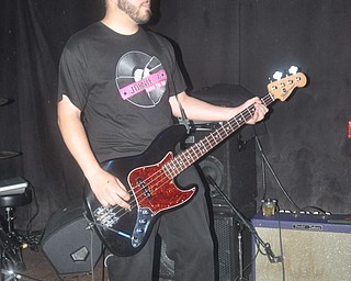 Angelo Scordo filling in on bass with Asleep at Cedars Lounge, Saturday, May 8, 2010.