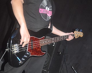 Angelo Scordo filling in on bass with Asleep at Cedars Lounge, Saturday, May 8, 2010.