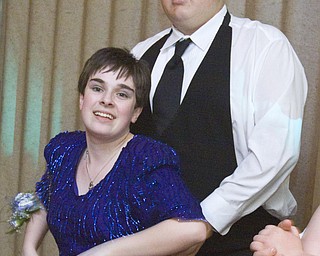 LISA-ANN ISHIHARA | THE VINDICATOR...Emily Ayers, 18, Salem and her boyfriend, Adam Buckius, 16, Salem at the annual tri county special needs prom, held at Anthone's.