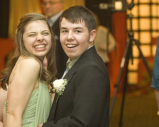 LISA-ANN ISHIHARA | THE VINDICATOR...Beth Schorsten, 18, Boardman High School and her friend Ryan Brown, 19, Boardman, at the annual tri county special needs prom, held at Anthone's.