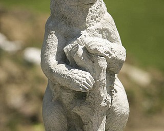 ROBERT K. YOSAY | THE VINDICATOR...A bear almost life like at Farmer Dave's Gift and Garden shop in North Lima -- 30-