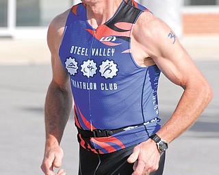 Dave Drabison of the Steel Valley Triathlon Club.