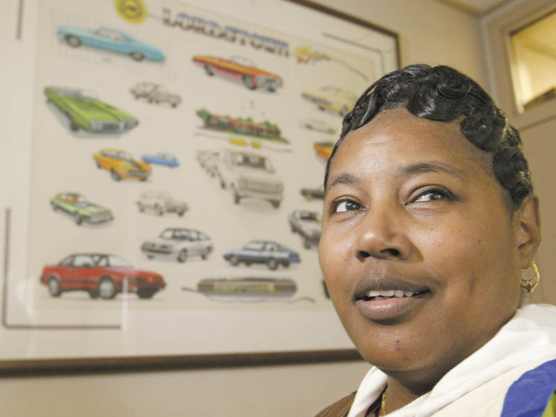Angela Seay, 46, originally from Baltimore, Md., has been with GM since 1994, but this is her first time to have to move for the company. Transfer employees to the Lordstown plant will help make up the third shift needed to build the new Chevrolet Cruze.