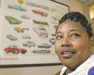 Angela Seay, 46, originally from Baltimore, Md., has been with GM since 1994, but this is her first time to have to move for the company. Transfer employees to the Lordstown plant will help make up the third shift needed to build the new Chevrolet Cruze.