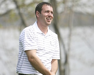 ROBERT K. YOSAY | THE VINDICATOR..The Lake Club course in Poland - Mike Ferante ( blue stripes) Jim Pipino ( solid blue and Derrick Naper -30-
